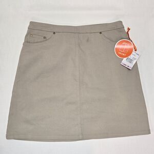 Hearts of Palm Beige Mini Skirt
